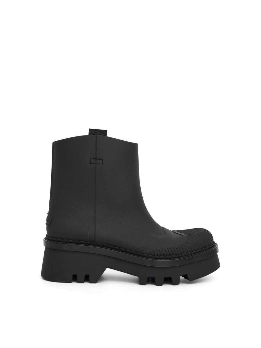 Raina Rain Boot in Black Side View | CHLOE