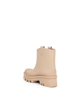 Raina Rain Boot in Beige Back View | CHLOE