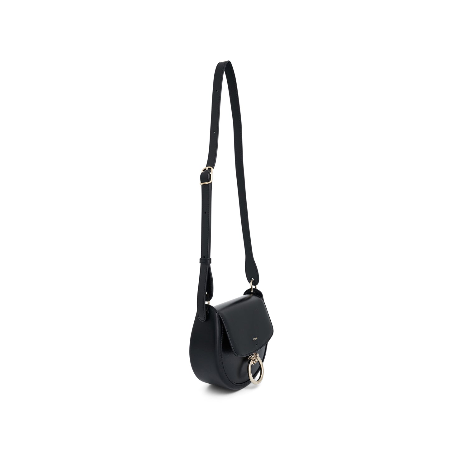 Chloe Arlene Leather Shoulder Bag in Black