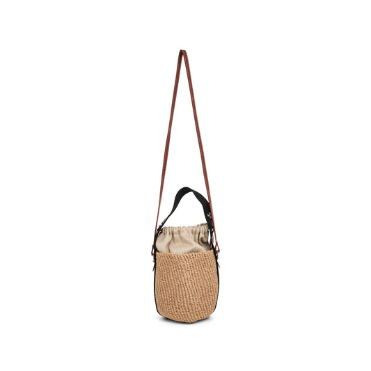 Small Woody Basket in Black/Beige