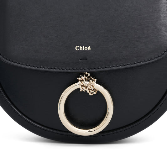 Chloe Arlene Leather Shoulder Bag in Black