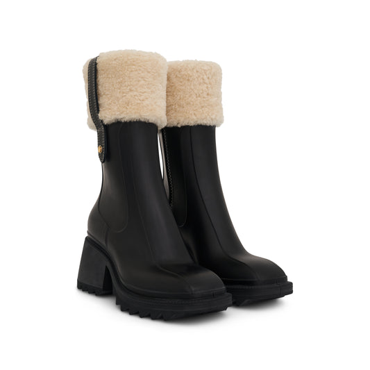 Betty Ankle Rain Boot in Black