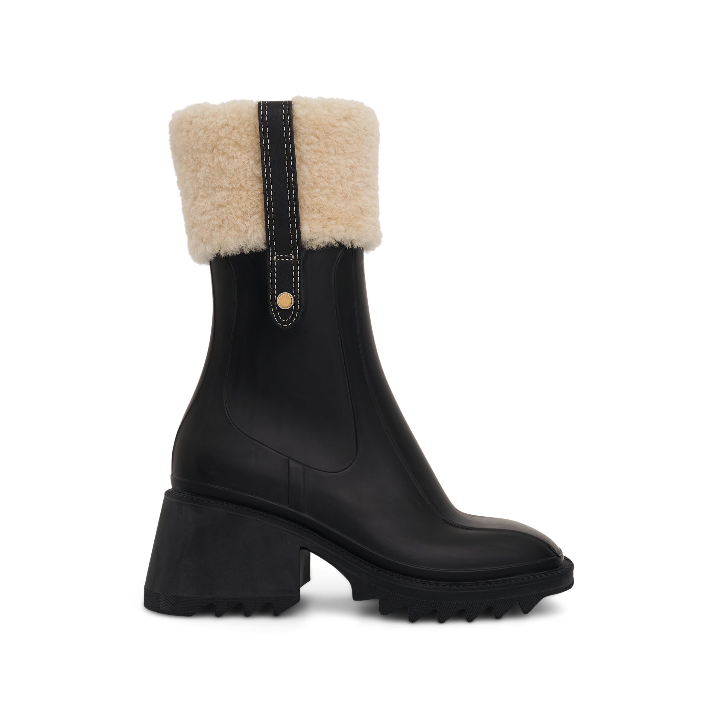 Betty Ankle Rain Boot in Black