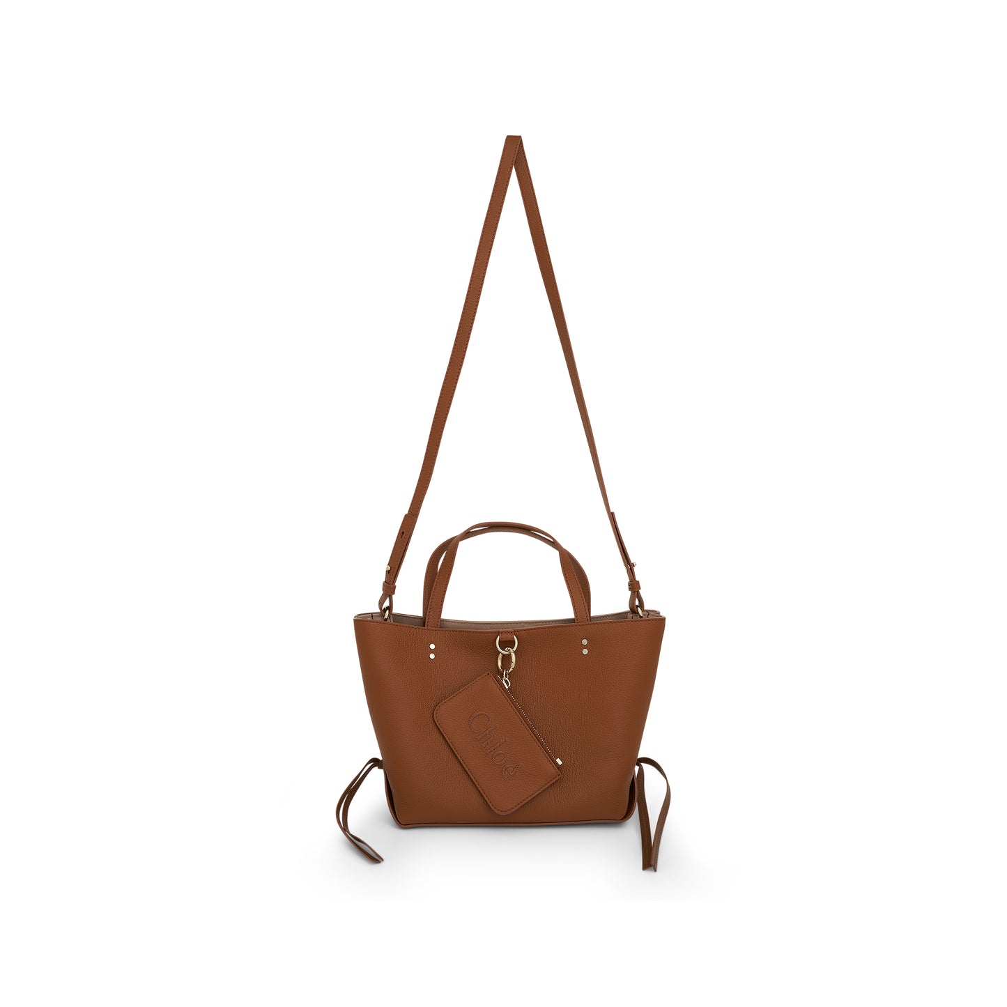 Sense Small East West Tote Bag in Tan