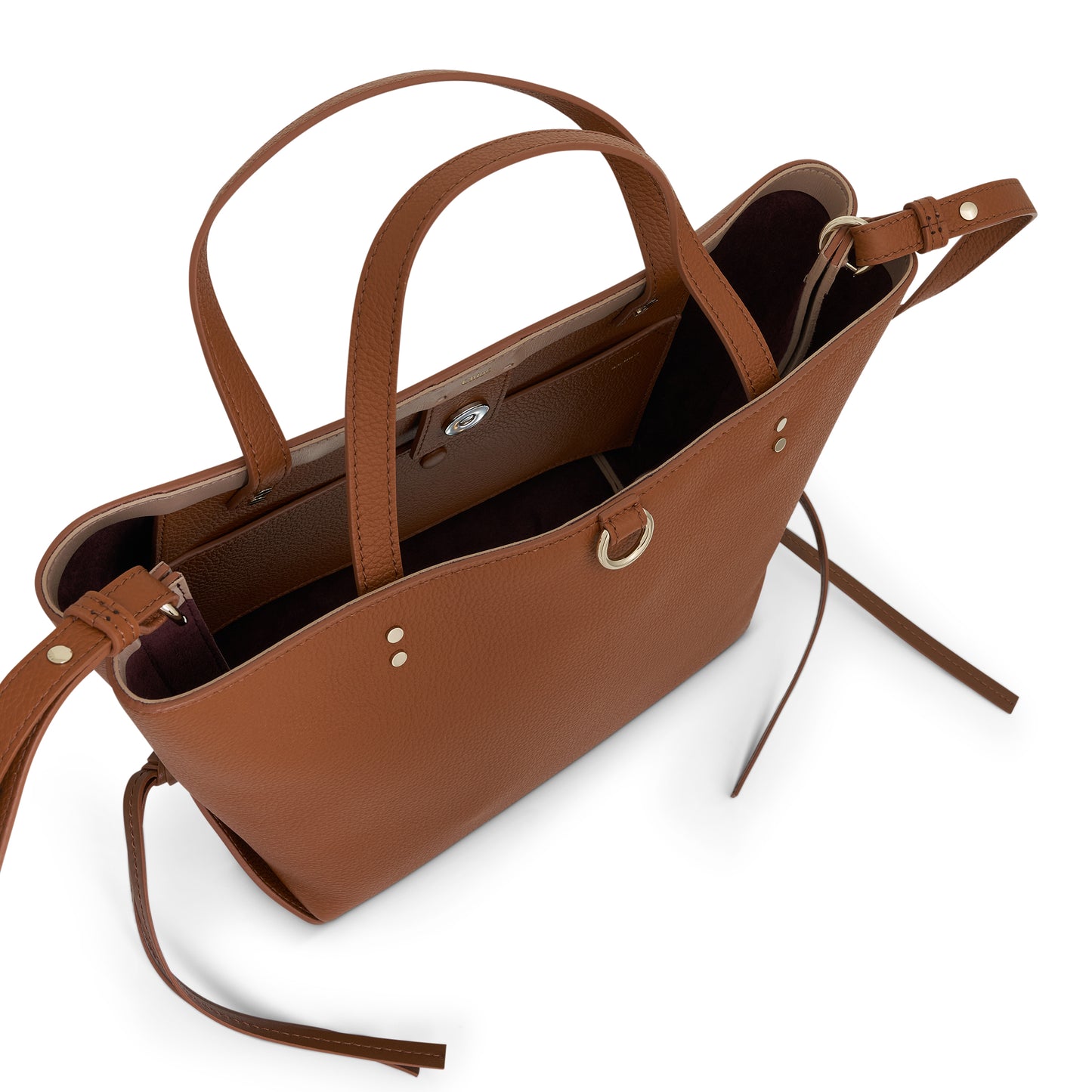 Sense Small East West Tote Bag in Tan