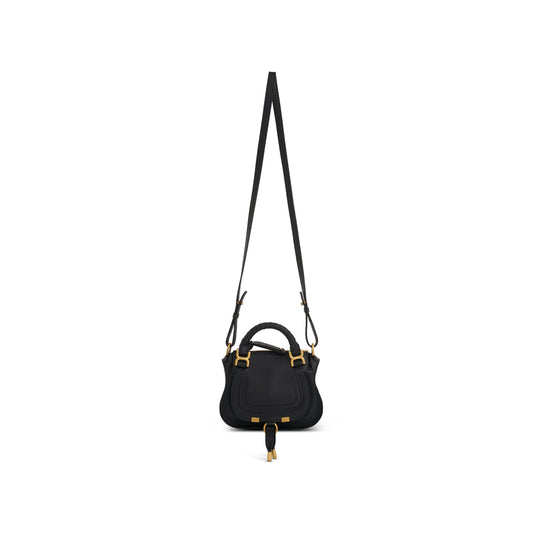 Marcie Mini Double Carry Bag in Black