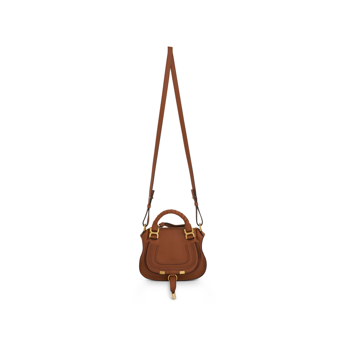 Marcie Small Double Carry Bag in Tan