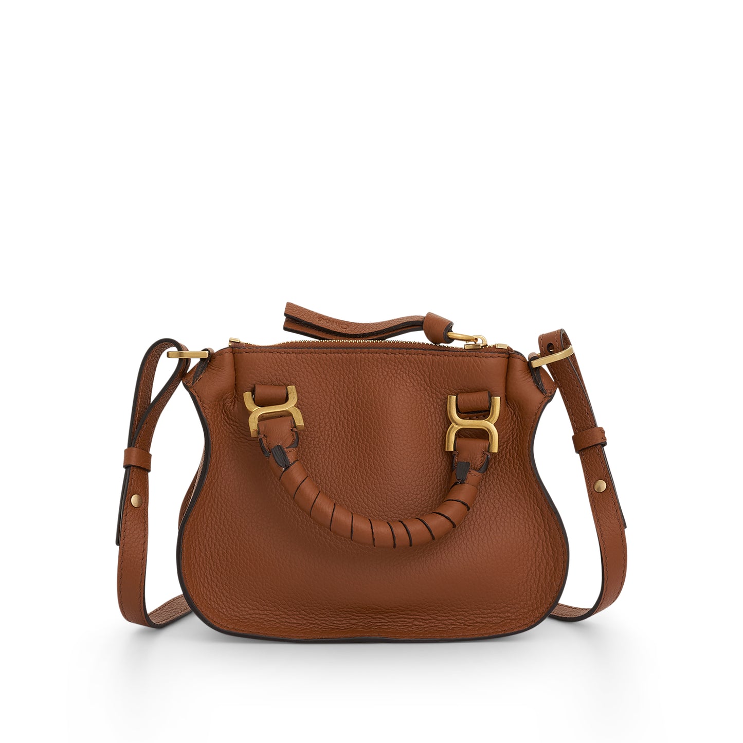 Marcie Small Double Carry Bag in Tan