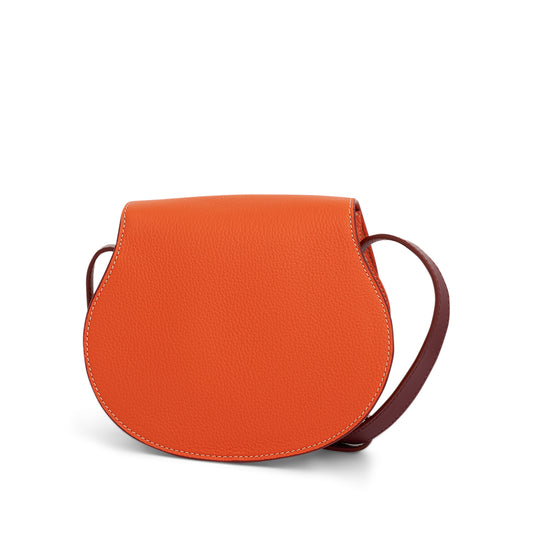 Marcie Small Saddle Bag in Poppy Orange