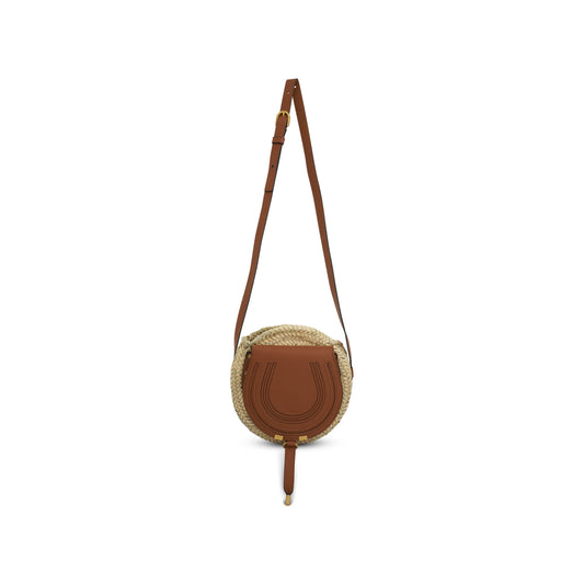 Marcie Crossbody Basket Bag in Tan