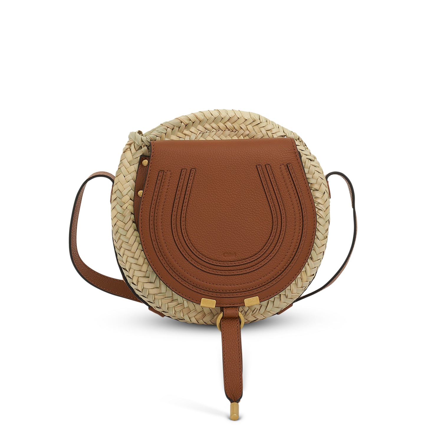 Marcie Crossbody Basket Bag in Tan