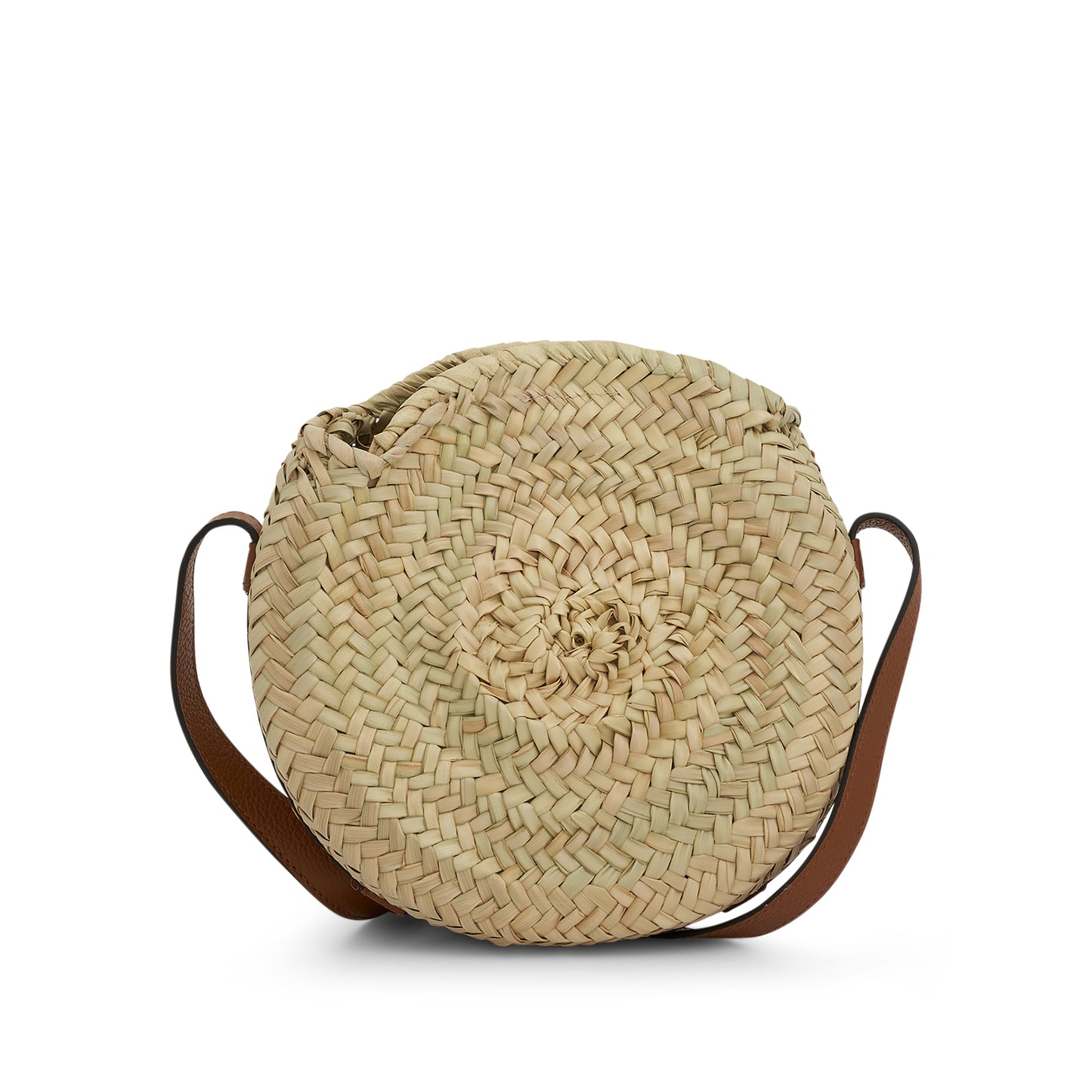 Marcie Crossbody Basket Bag in Tan