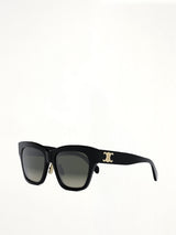 Celine CL40253F 5501F Cat Eye Acetate Sunglasses in Black