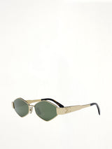Celine CL40254U 5430N Metal Sunglasses in Gold/Tortoise