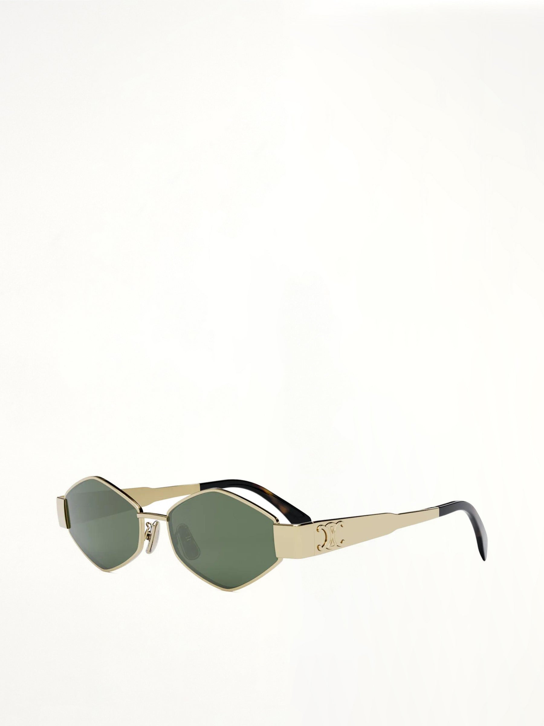 Celine CL40254U 5430N Metal Sunglasses in Gold/Tortoise