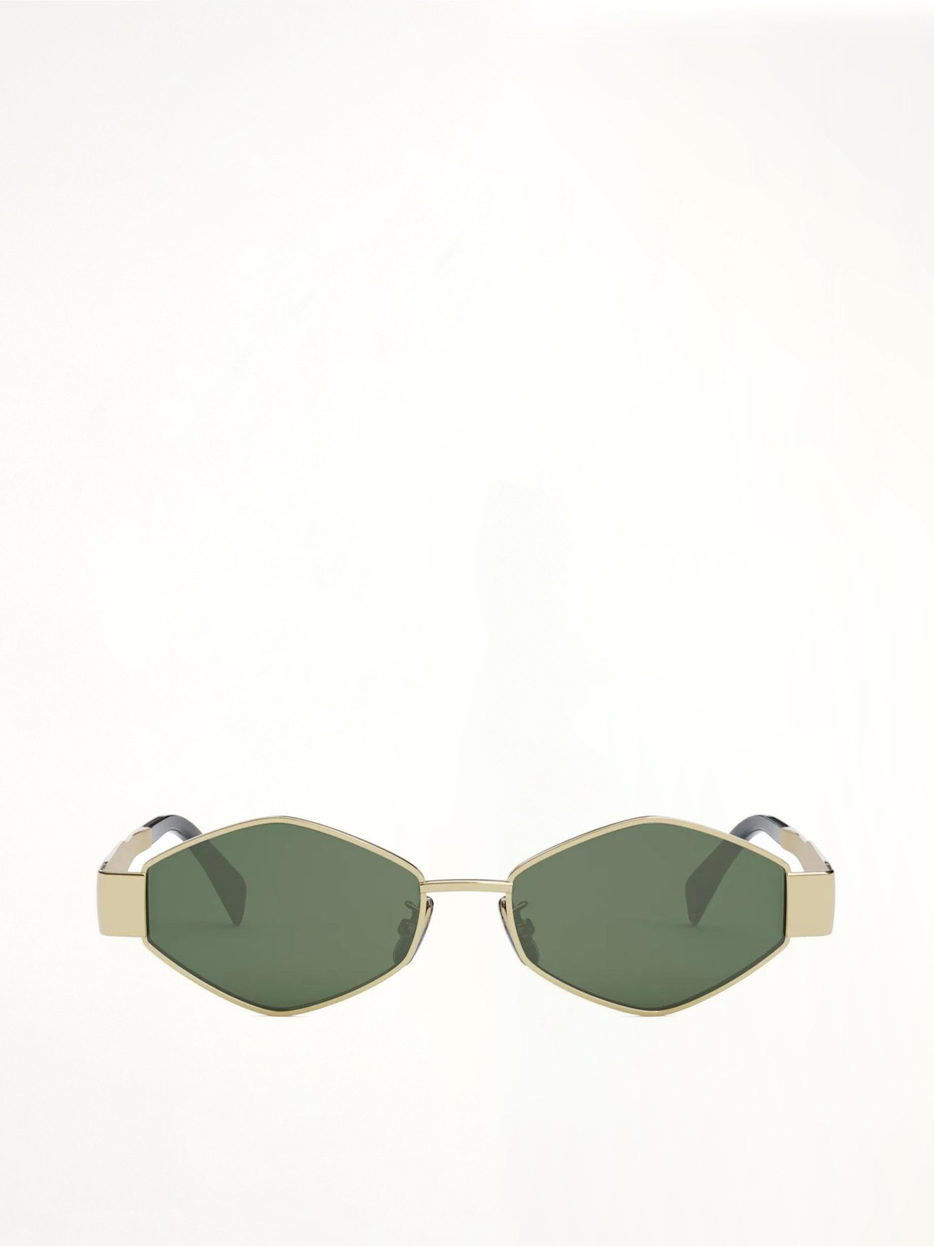 Celine CL40254U 5430N Metal Sunglasses in Gold/Tortoise