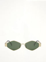 Celine CL40254U 5430N Metal Sunglasses in Gold/Tortoise
