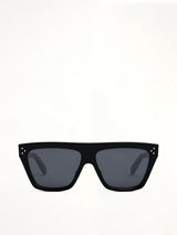 CL40256I Oversized D-Frame Sunglasses in Black
