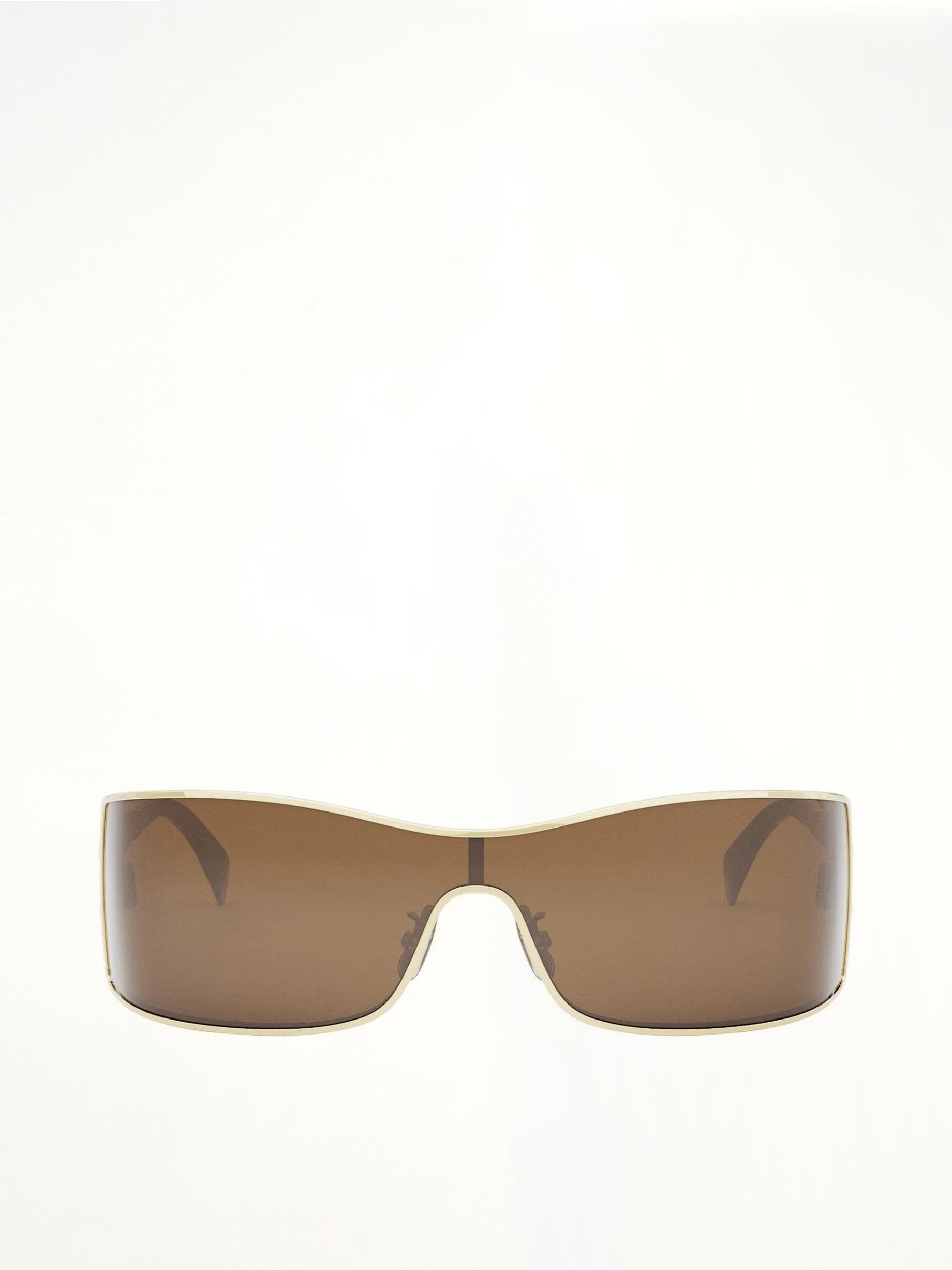 Celine CL40283U 0030E Metal Sunglasses in Dark Brown/Tortoise