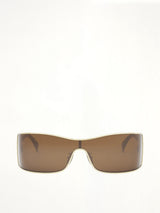 Celine CL40283U 0030E Metal Sunglasses in Dark Brown/Tortoise