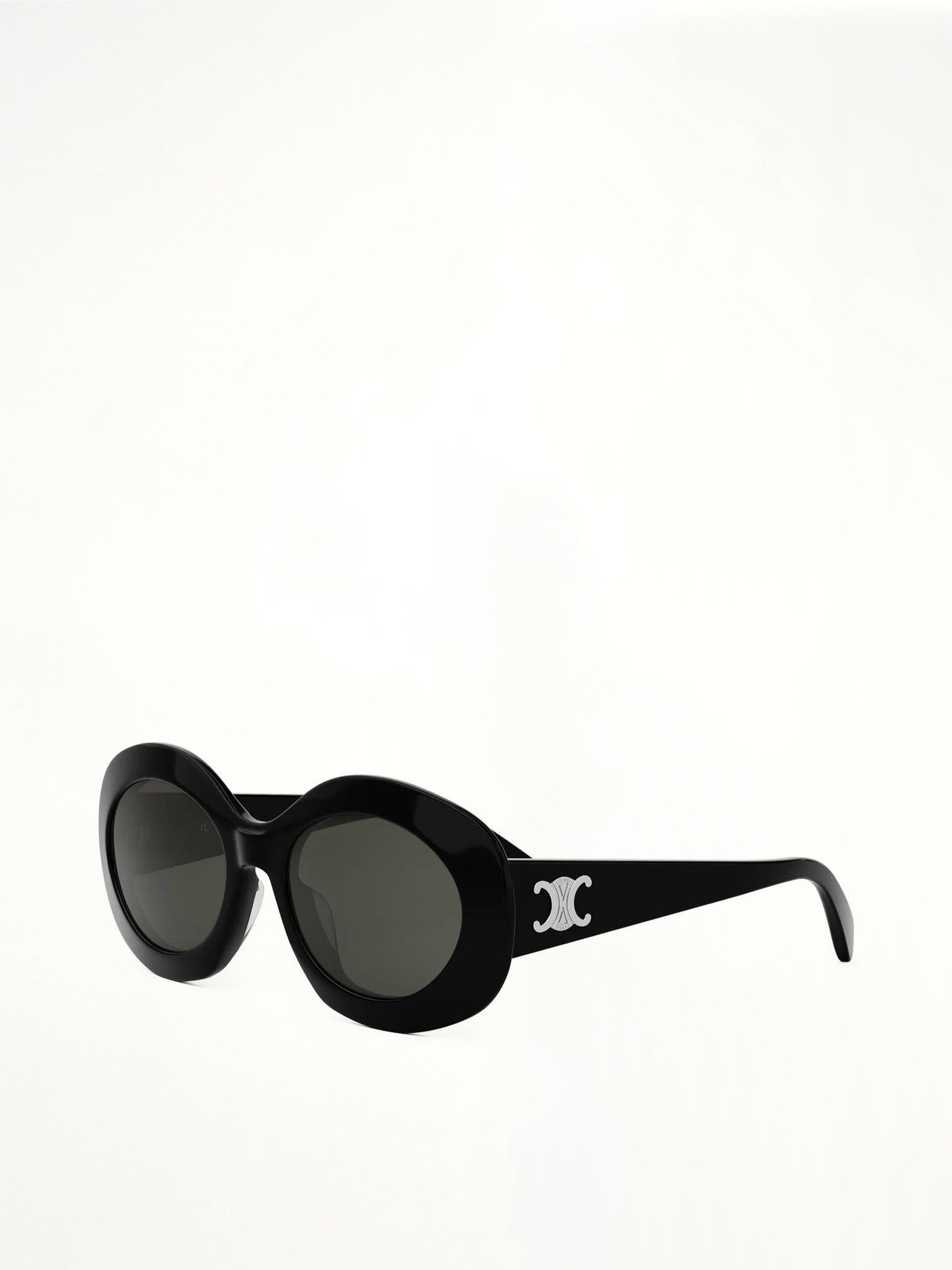 Celine CL40292U 5401A Acetate Sunglasses in Black/Silver