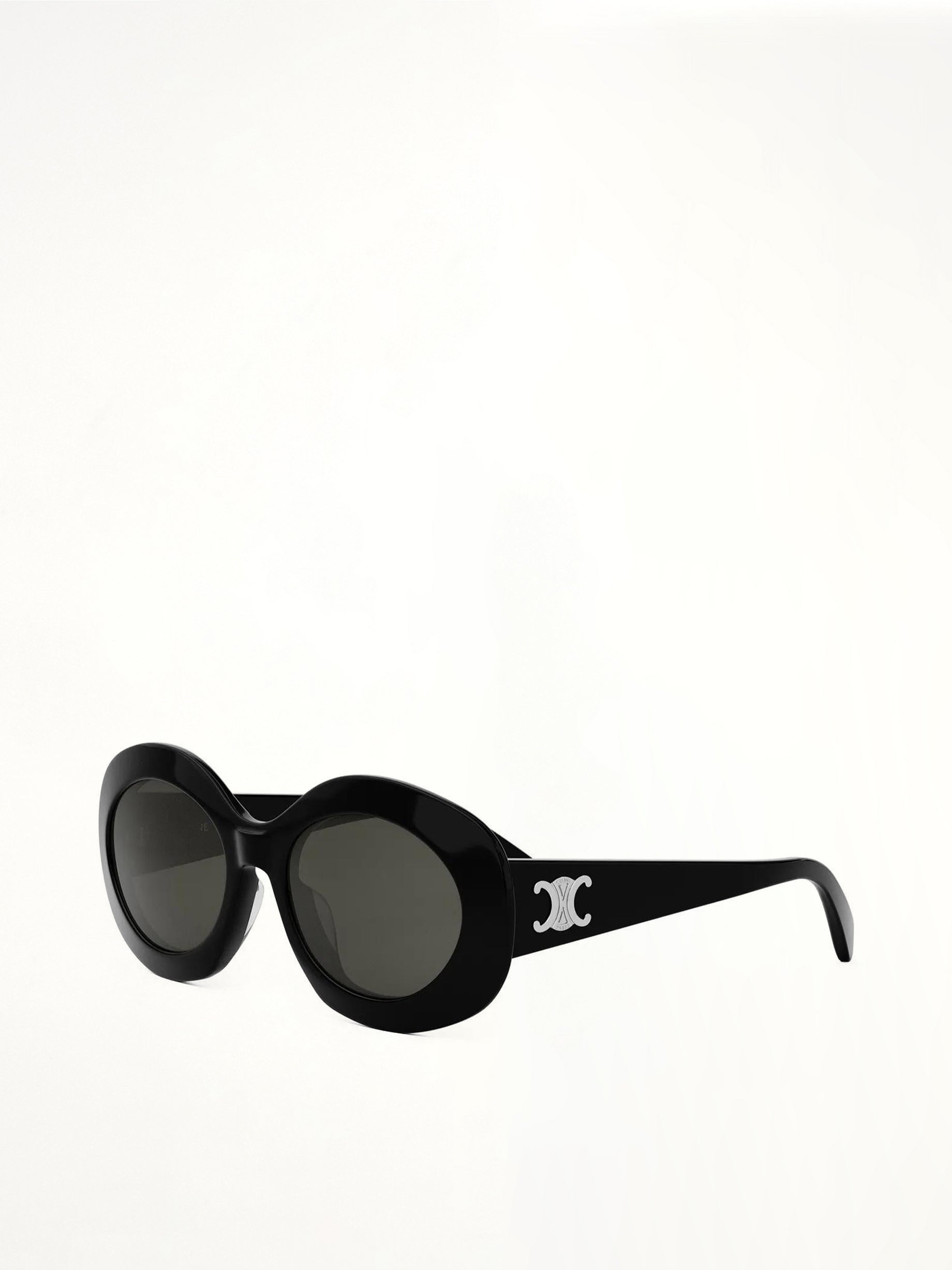 Celine CL40292U 5401A Acetate Sunglasses in Black/Silver