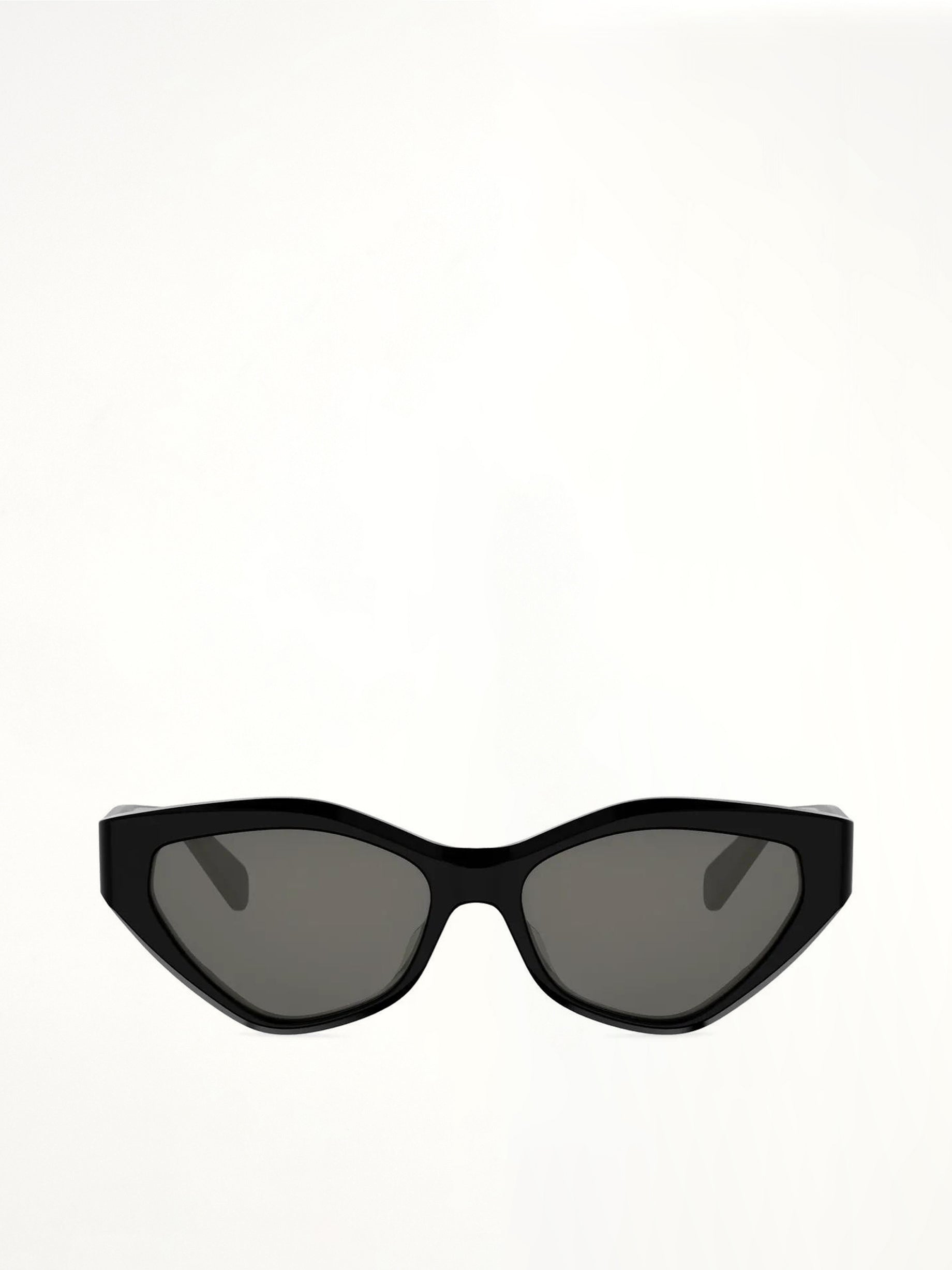 CL40323U Acetate Sunglasses in Shiny Black/Grey