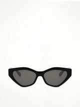 CL40323U Acetate Sunglasses in Shiny Black/Grey