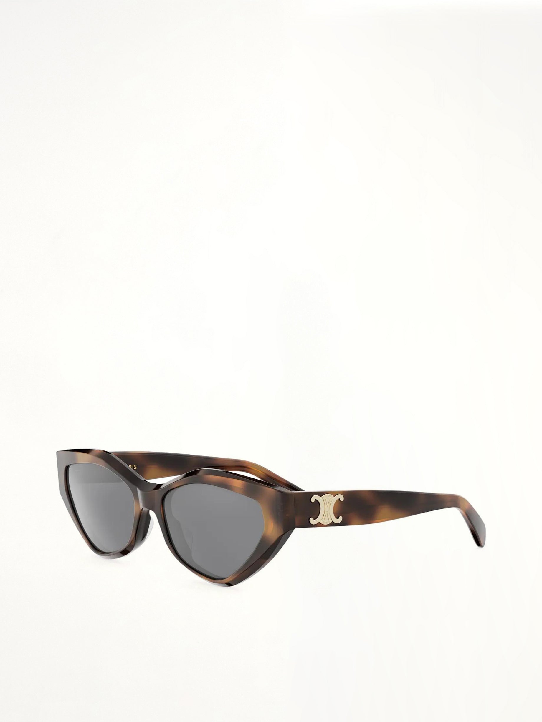 CL40323U Acetate Sunglasses in Shiny Havana/Grey