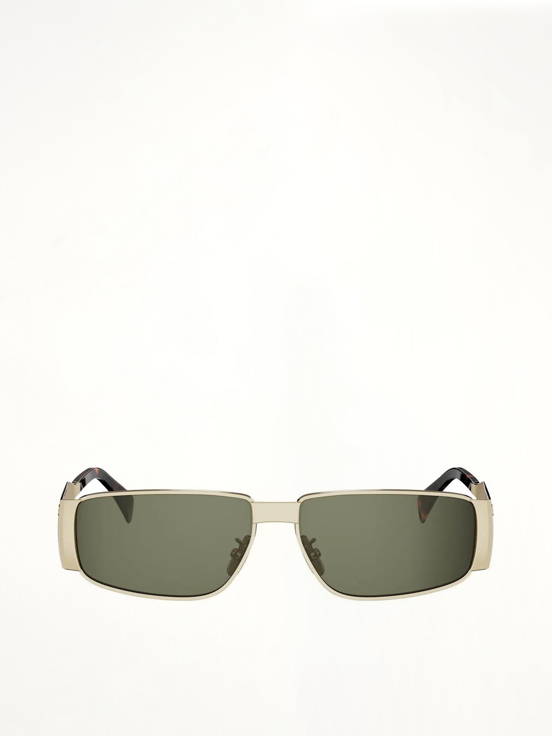 CL40325U 5930N METAL SUNGLASSES in Shiny Endura Gold/Green