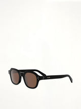 CL40326U Acetate Sunglasses in Shiny Black/Brown
