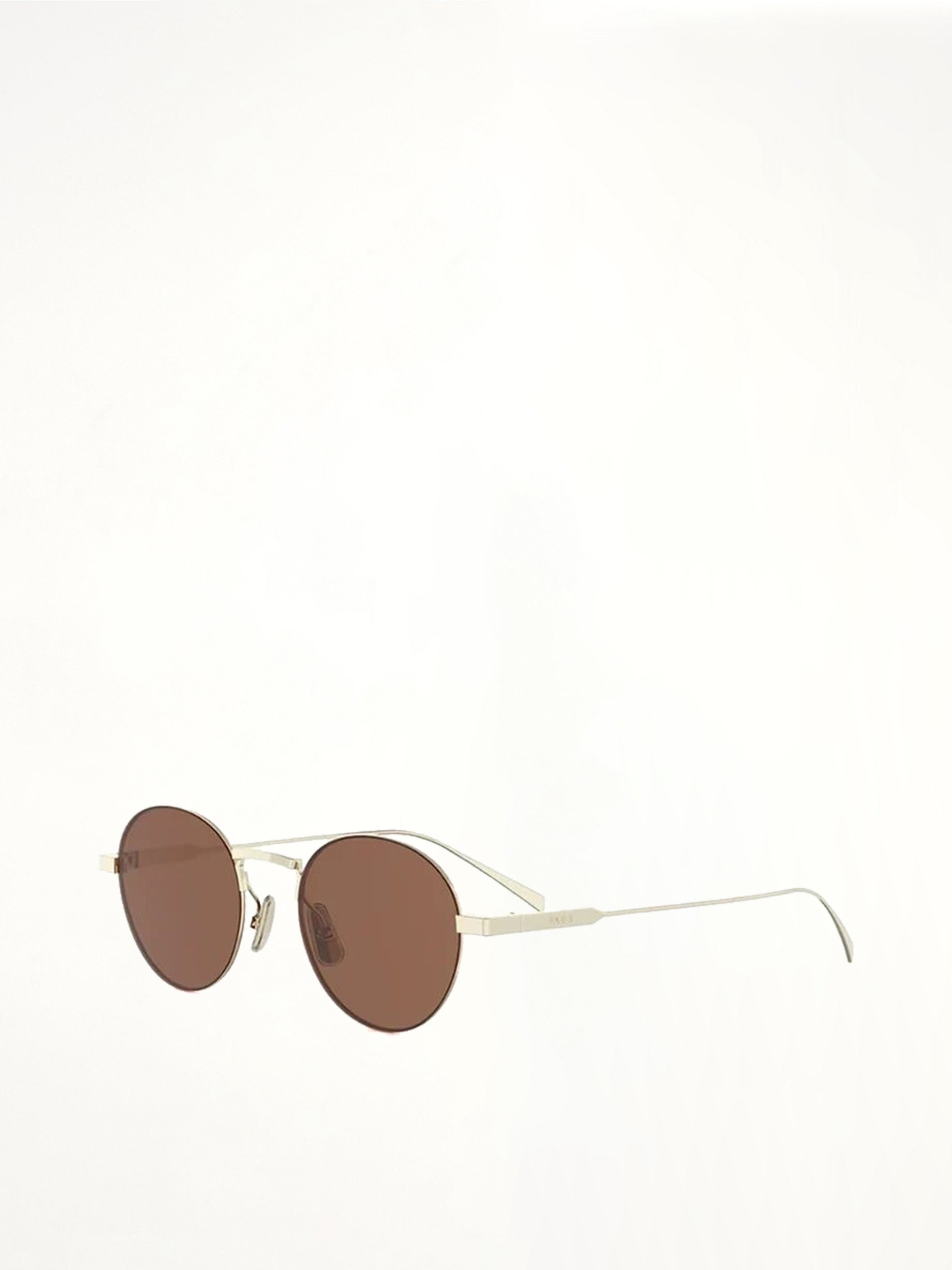 Celine CL40346U Metal Sunglasses in Shiny Gold