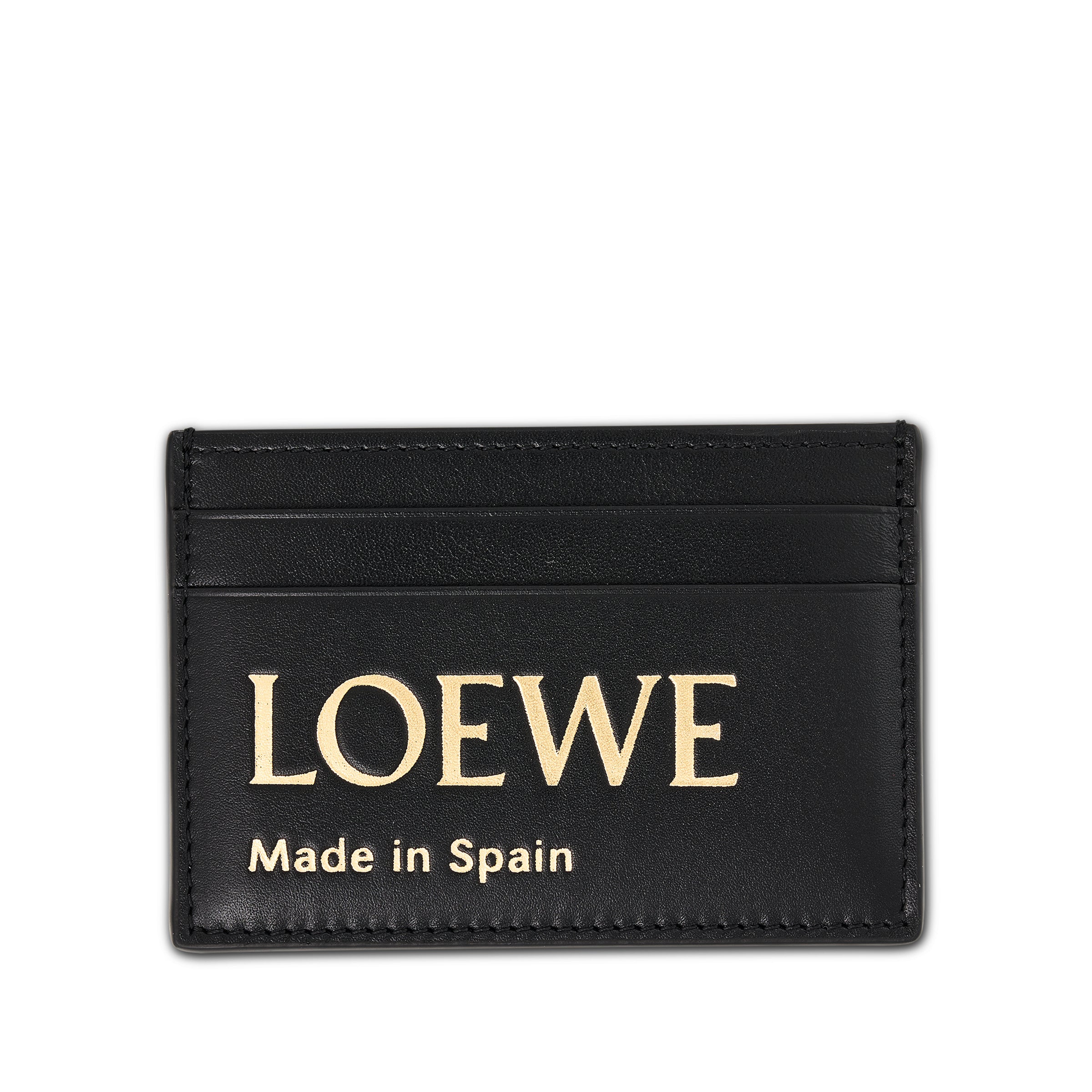 Loewe Embossed Plain Cardholder in Black