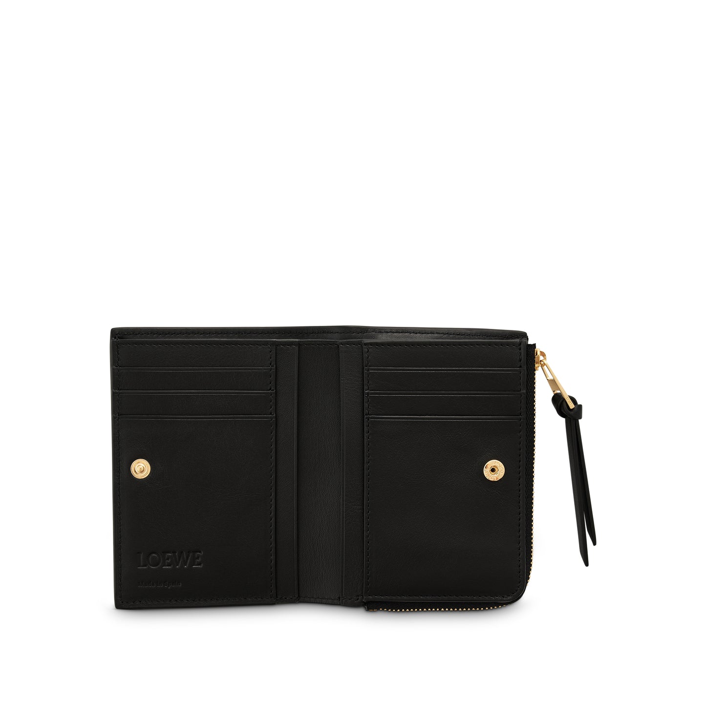 Loewe Embossed Slim Zip Wallet in Black