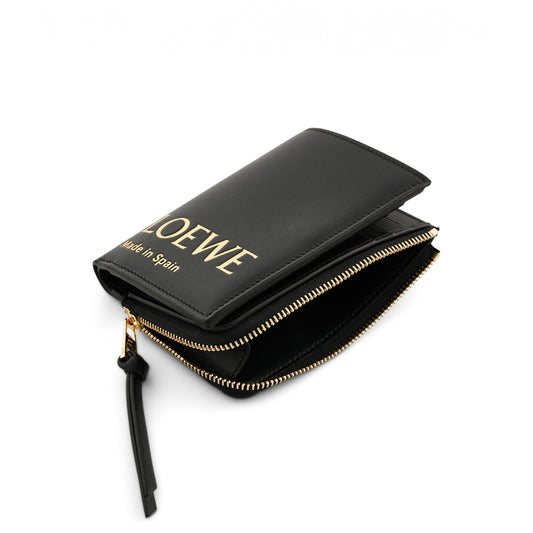 Loewe Embossed Slim Zip Wallet in Black