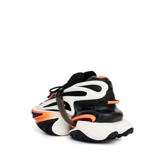 Unicorn Low-Neoprene & Calfskin in Black/White/Orange