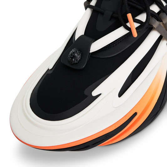 Unicorn Low-Neoprene & Calfskin in Black/White/Orange