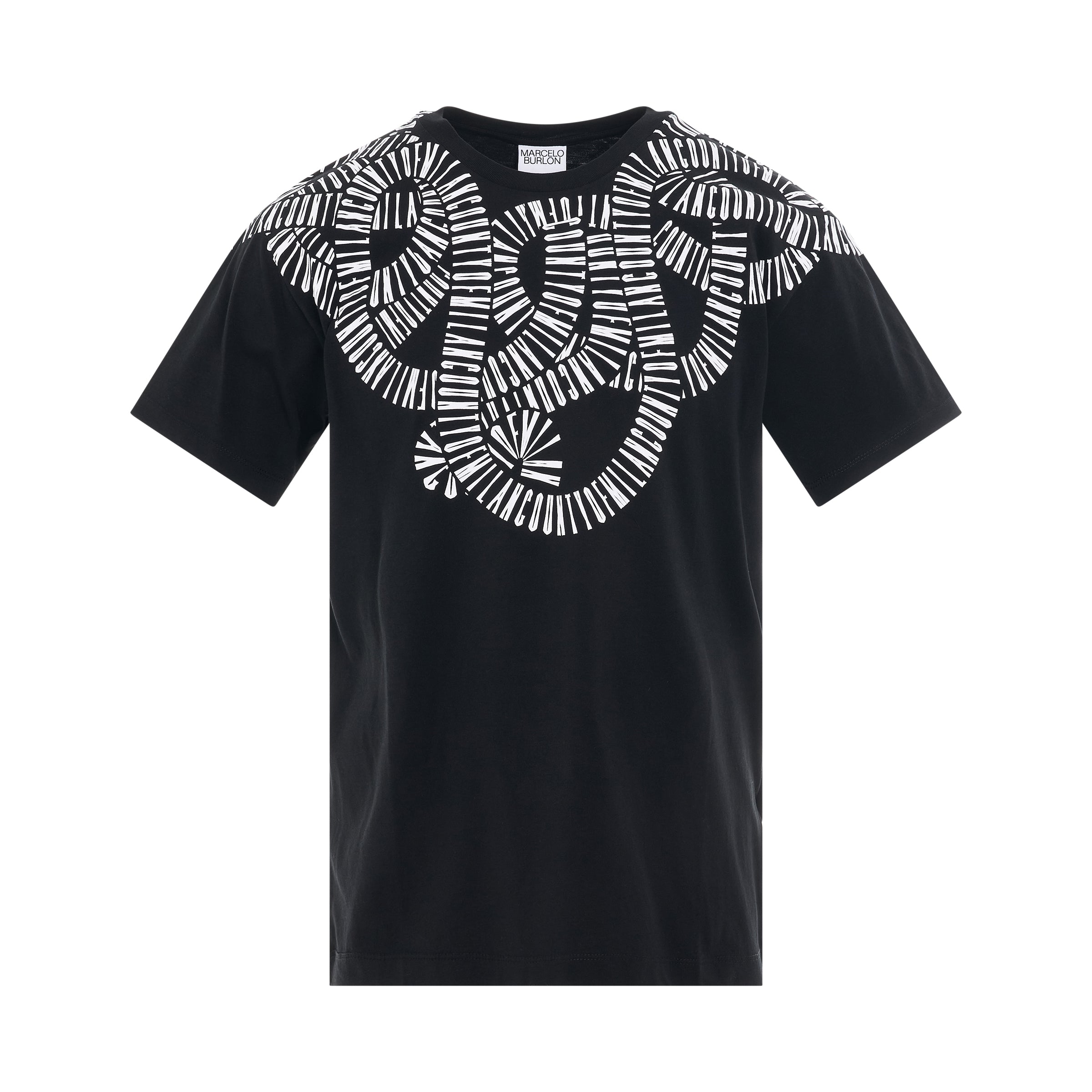 Snake Wings T-Shirt in Black/White