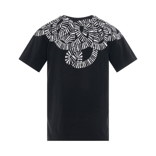 Snake Wings T-Shirt in Black/White