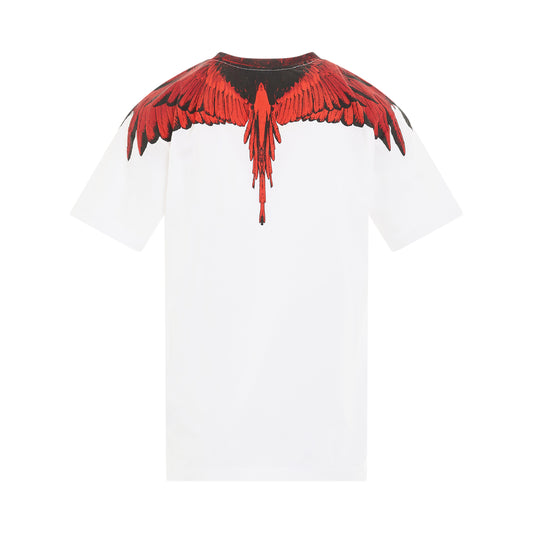 Icon Wings T-Shirt in White/Red