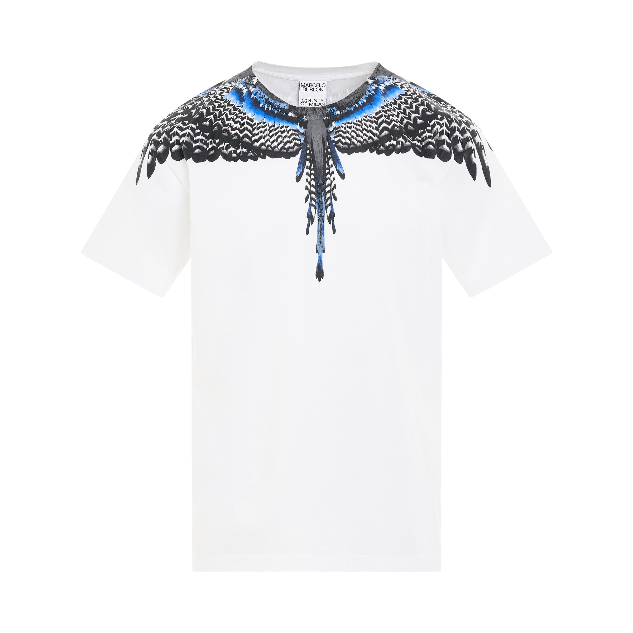 Grizzly Wings Regular T-Shirt in White/Dark Grey