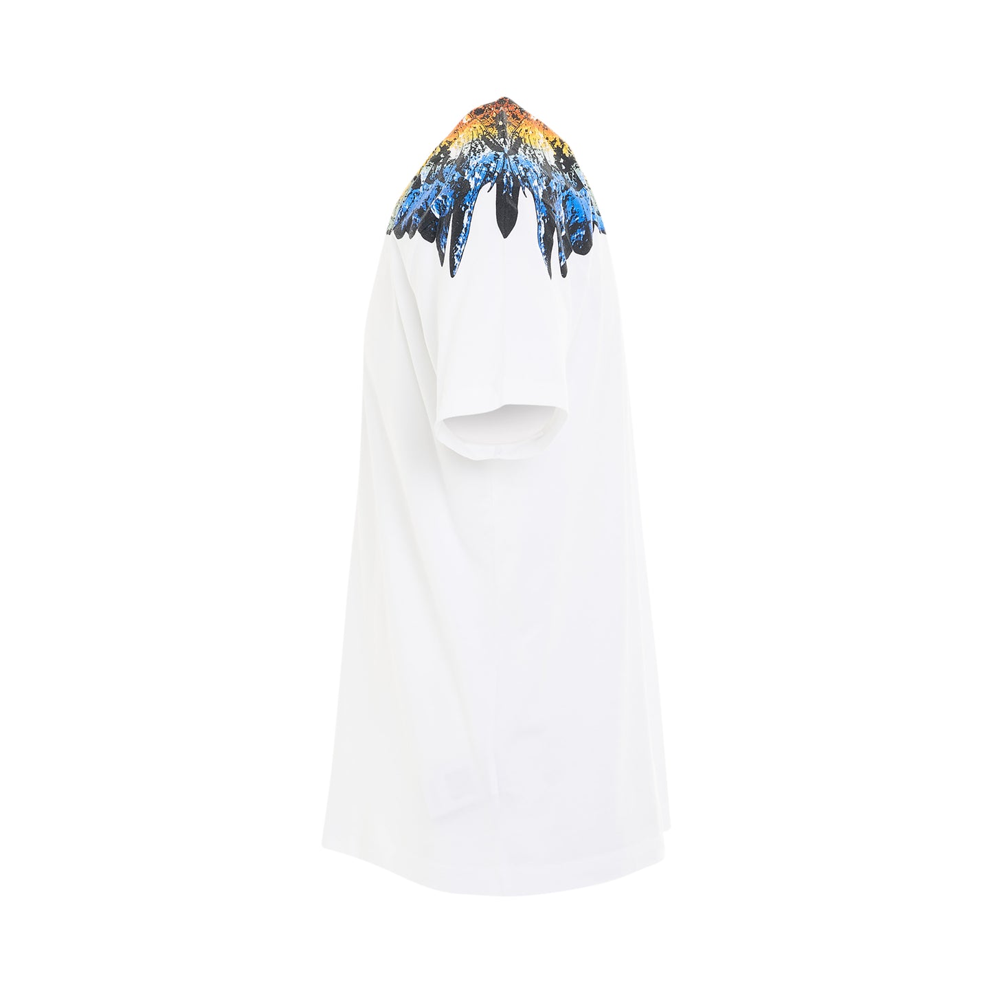 Lunar Wings Regular T-Shirt in White/Light Blue