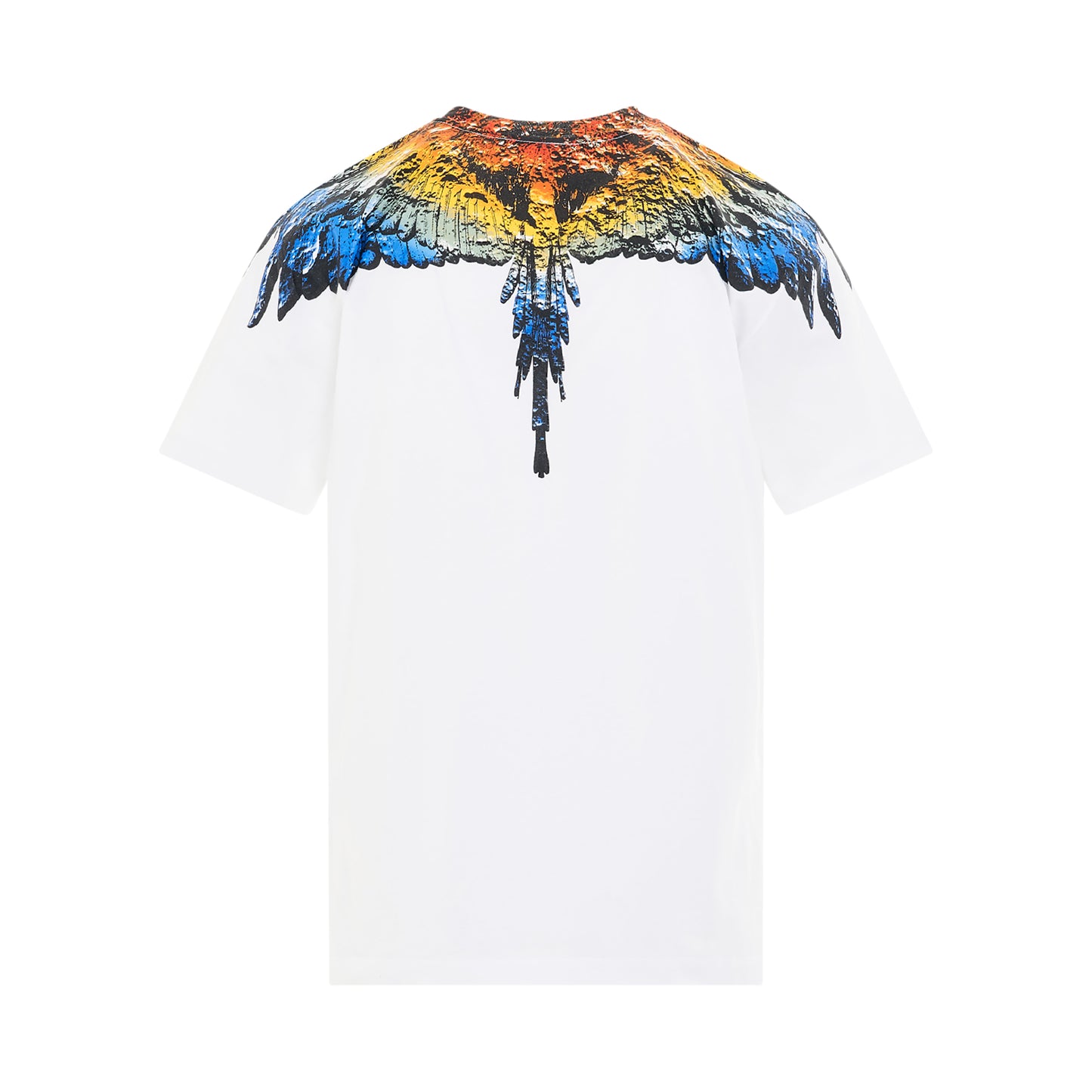 Lunar Wings Regular T-Shirt in White/Light Blue