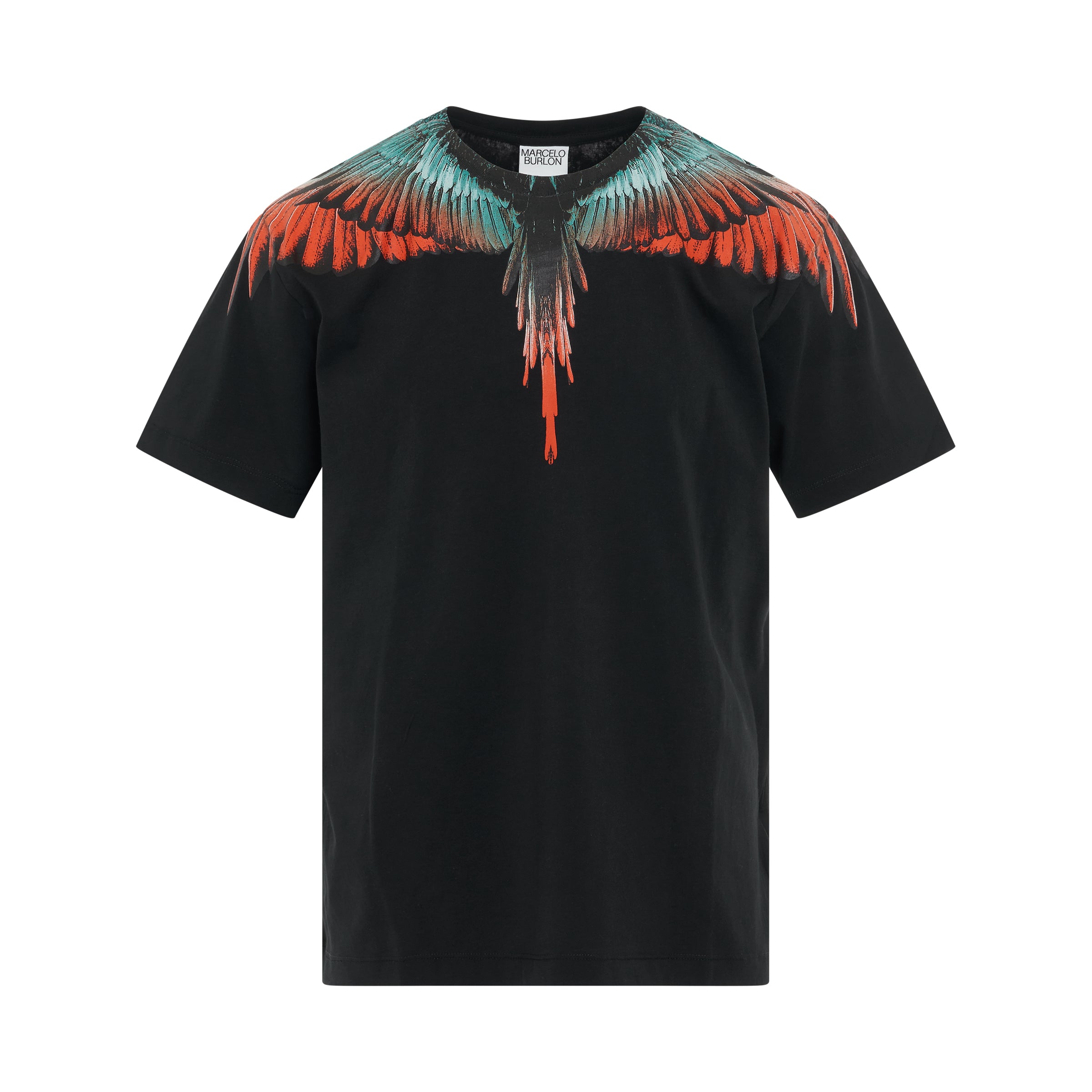 Icon Wings Regular Fit T-Shirt in Black/Orange