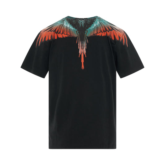 Icon Wings Regular Fit T-Shirt in Black/Orange