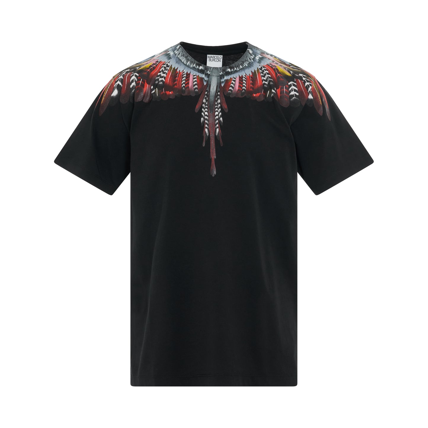 Grizzly Wings Regular Fit T-Shirt in Black/Red