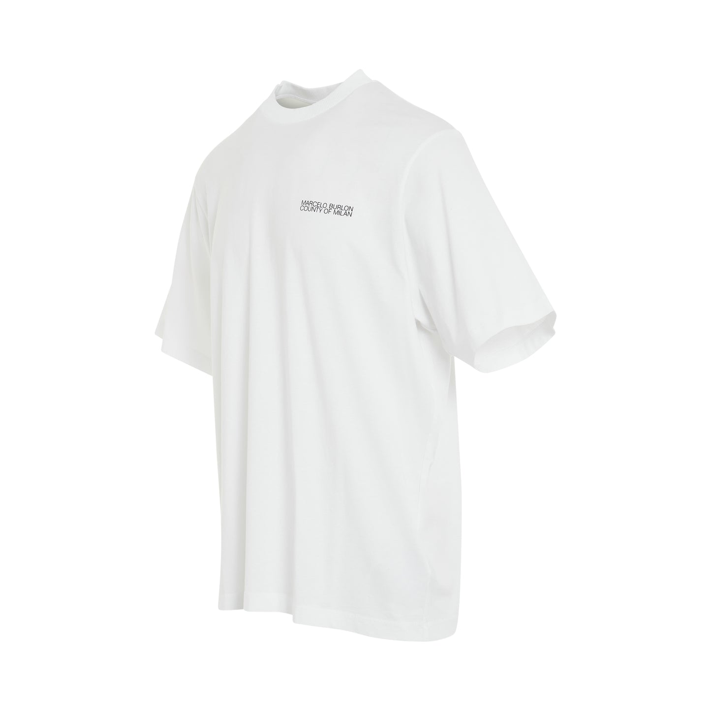 Tempera Cross Oversize T-Shirt in White/Black