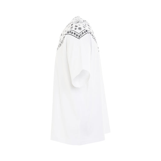 Bandana Over T-Shirt in White/Black