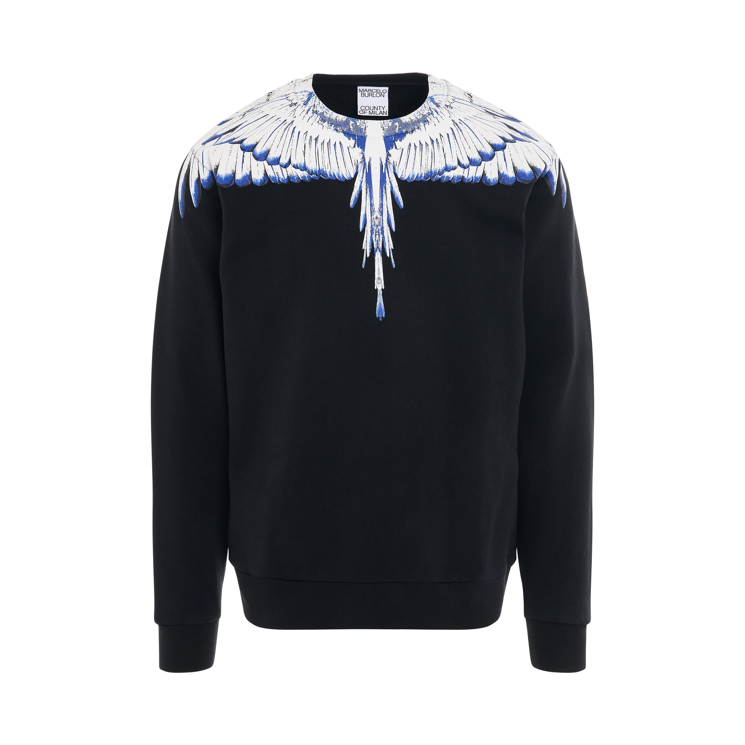 Icon Wings Regular Crewneck in Black/White