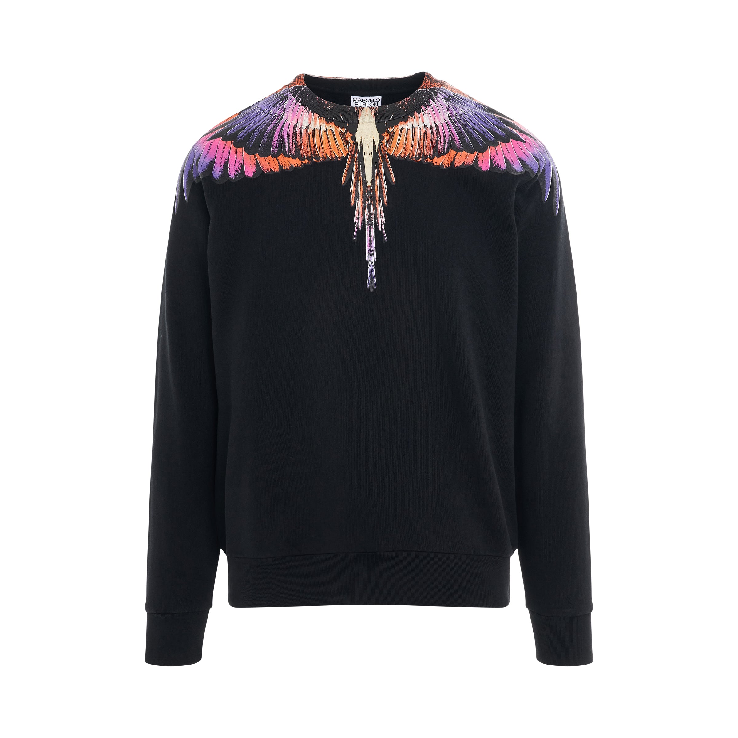 Icon Wings Regular Crewneck in Black/Pink